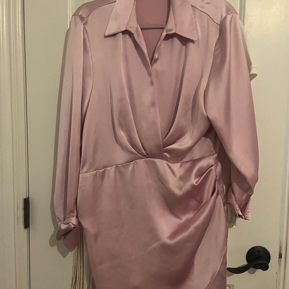 Zara Pink Long Sleeve Dress